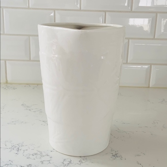 10 Strawberry Street white leaf texture pitcher - Picture 4 of 14